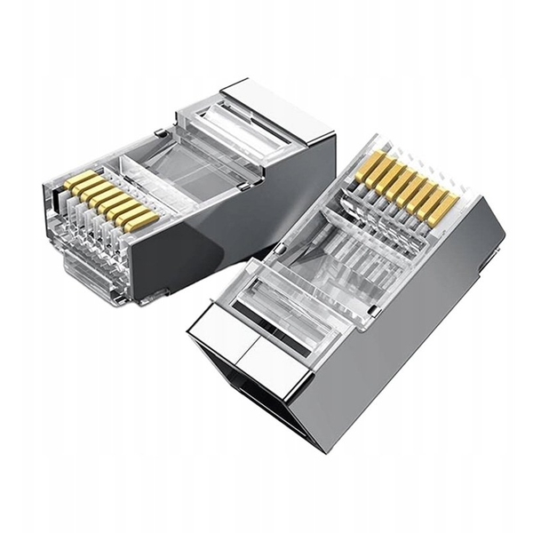 Ugreen NW111 Odolné RJ45 Konektory Sada 100 kusov Cat.6 8P/8C LAN Konektor