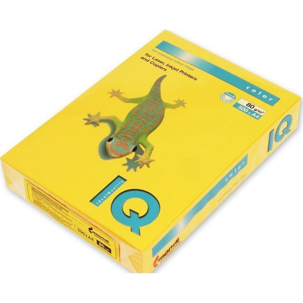 Papir barvni intenziv sončnična rumena IQ Color A4 SY40,  80g 500 listov