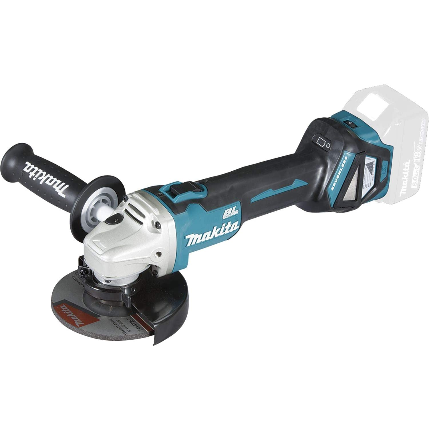 Makita DGA515Z Akkumulátoros Sarokcsiszoló (Akkumulátor és töltő nélkül) (DGA515Z)