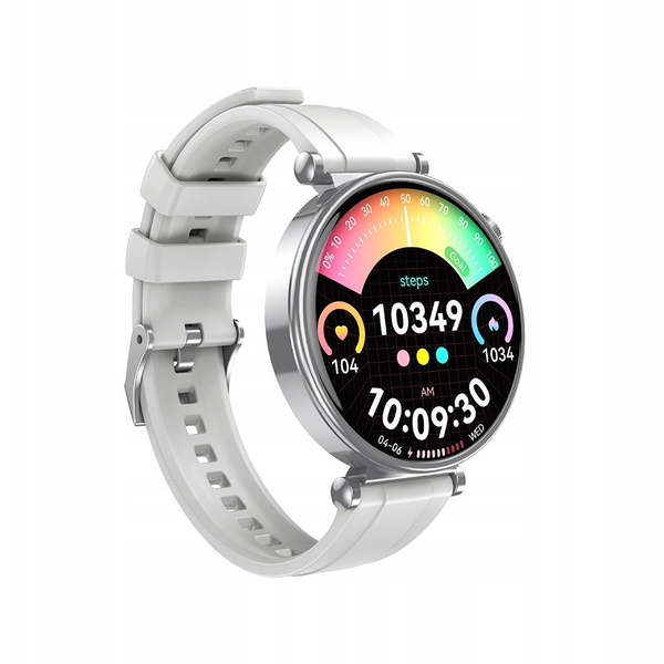 Ceas inteligent XO GT4 Mini AMOLED argintiu