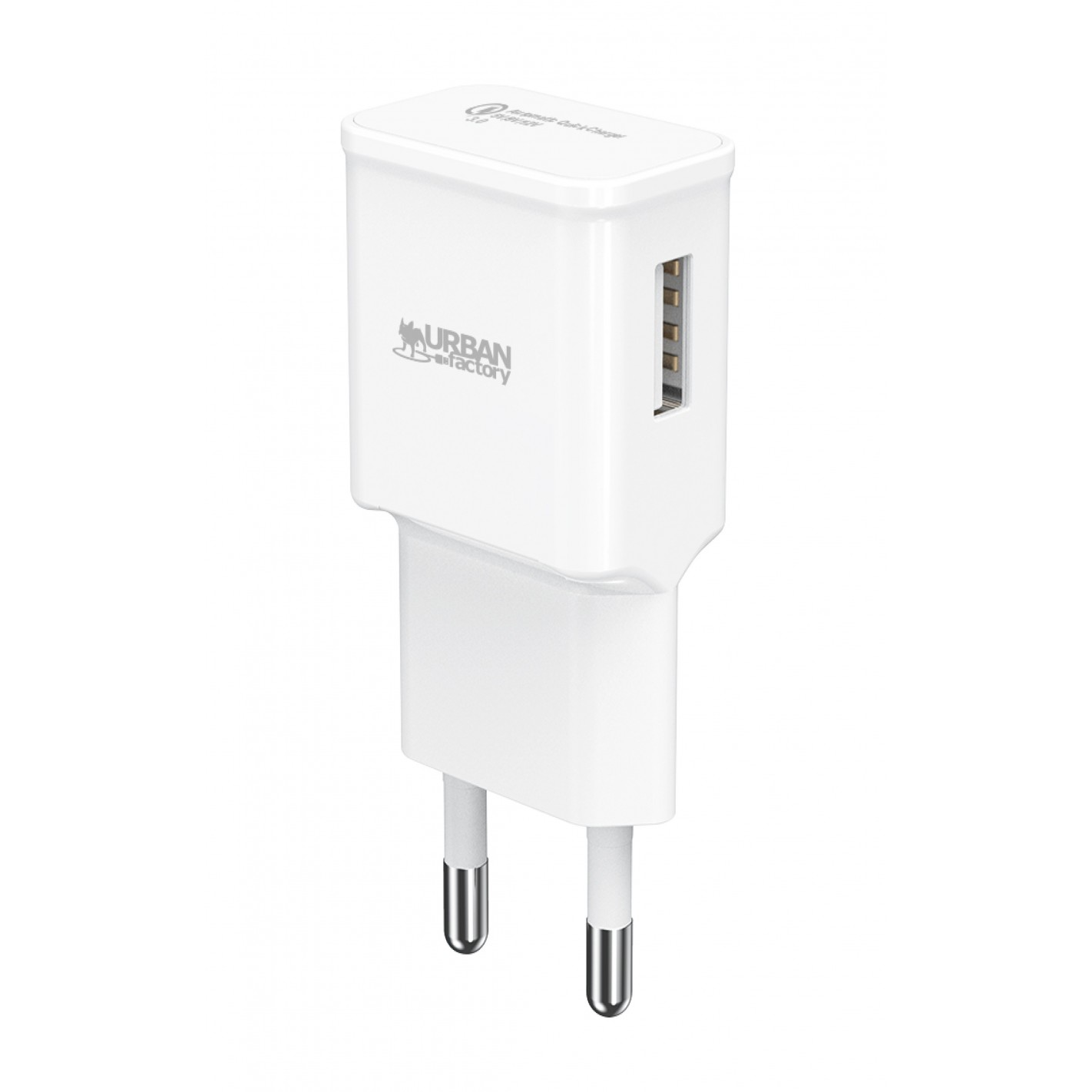 Urban Factory POWEE USB-A Hálózati töltő - Fehér (5V / 3A) (WCD21UF)