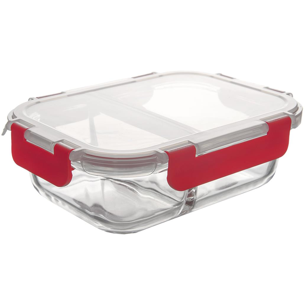 ORION osztott sütőedény 18×13,5×6 cm boroszil. üveg/UH fedővel (129227)