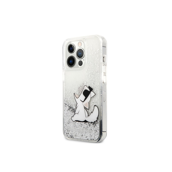 Funda Purpurina Karl Lagerfeld Iphone 13 Pro Max Choupette Fun Transparente