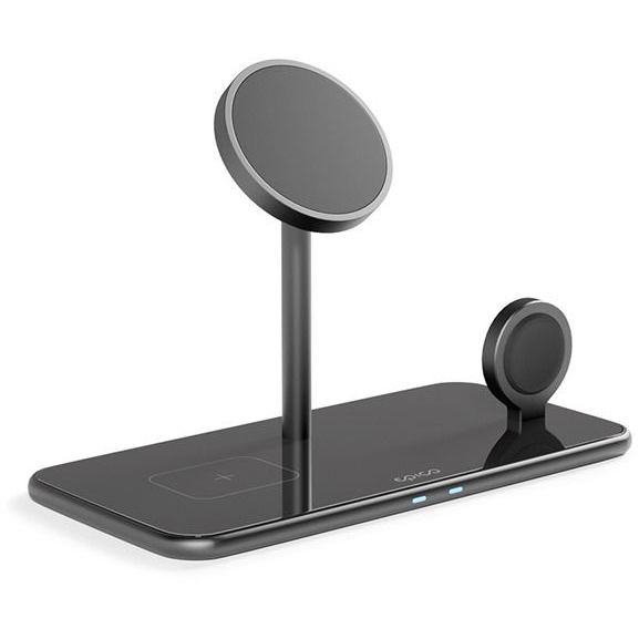 Epico Mag+ Üveg töltőállvány MagSafe támogatással, fekete (9915111300048)