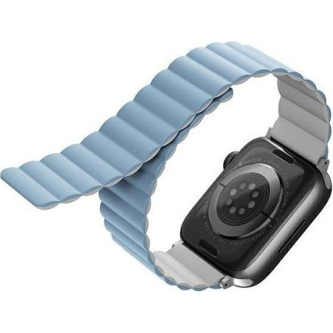 Uniq Revix Apple Watch S1/2/3/4/5/6/SE Szilikon szíj 42/44/45mm - Fehér/Kék (brak)