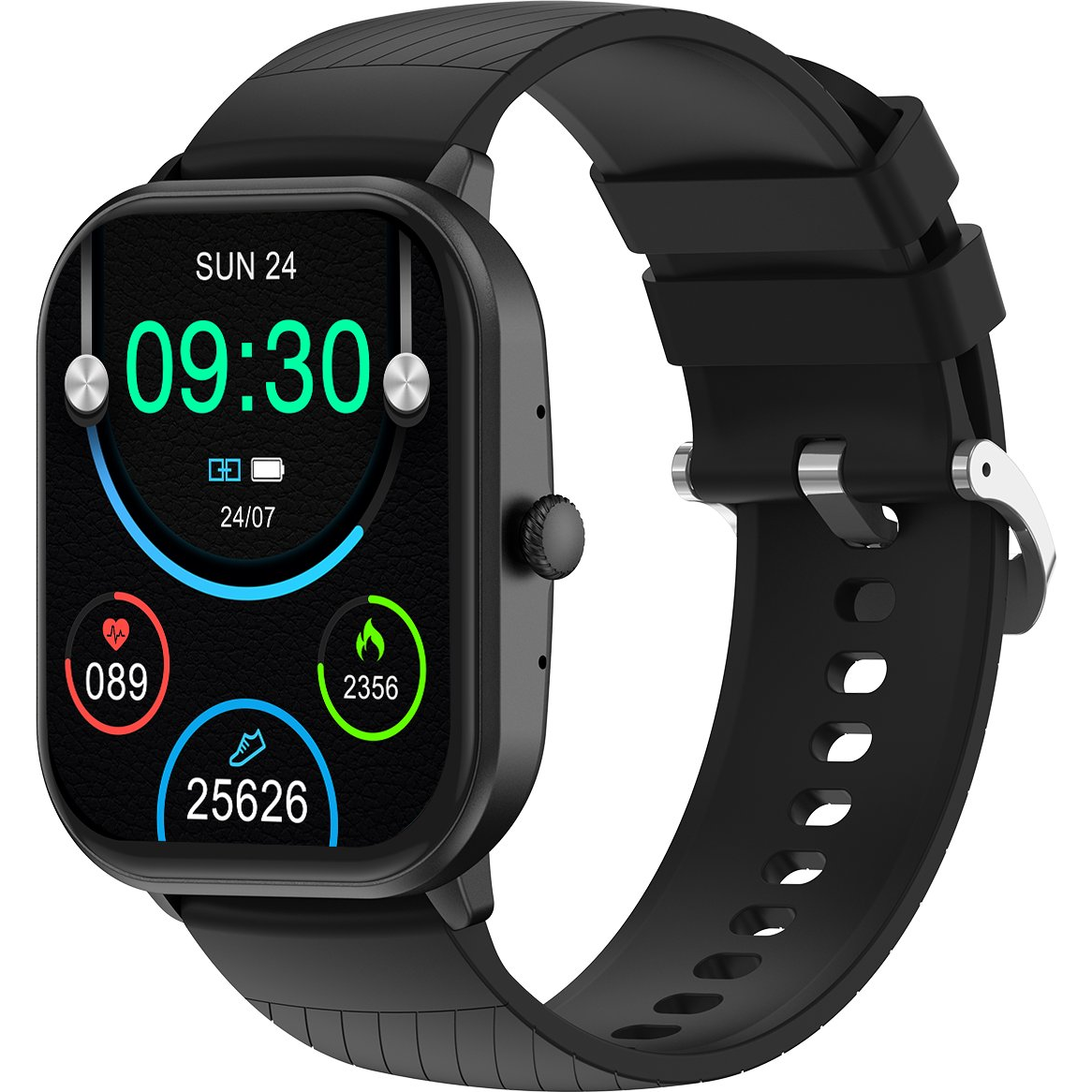 Denver SWC-187B Bluetooth okosóra 2.04" AMOLED fekete (116111000860)