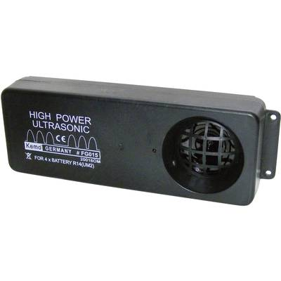 Nagy teljesítményű ultrahangos macska-, menyét- és nyestriasztó modul autóhoz, 6V, max.: 200m, 100 dB, Kemo FG015