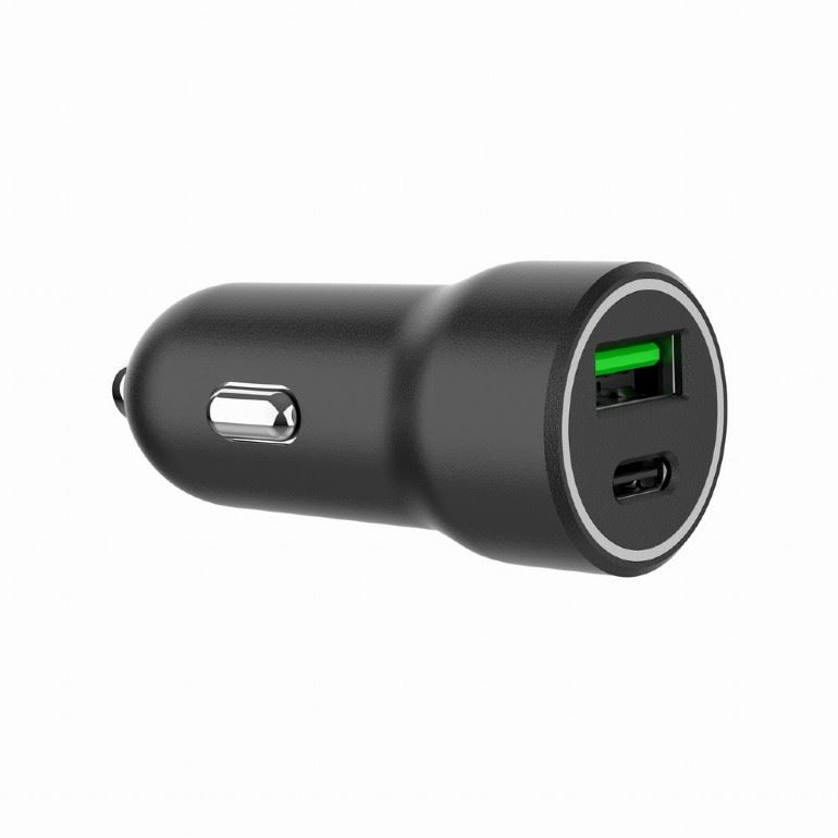 Gembird 1xUSB-A, 1xUSB-C autós töltő 20W fekete (TA-UC-A2PDQC20-CAR-01) (TA-UC-A2PDQC20-CAR-01)
