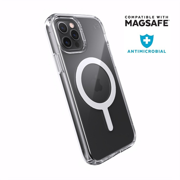 Speck Presidio Perfect-Clear Compatible with MagSafe mobiltelefon etui 15,5 cm (6.1") Cover Transparent