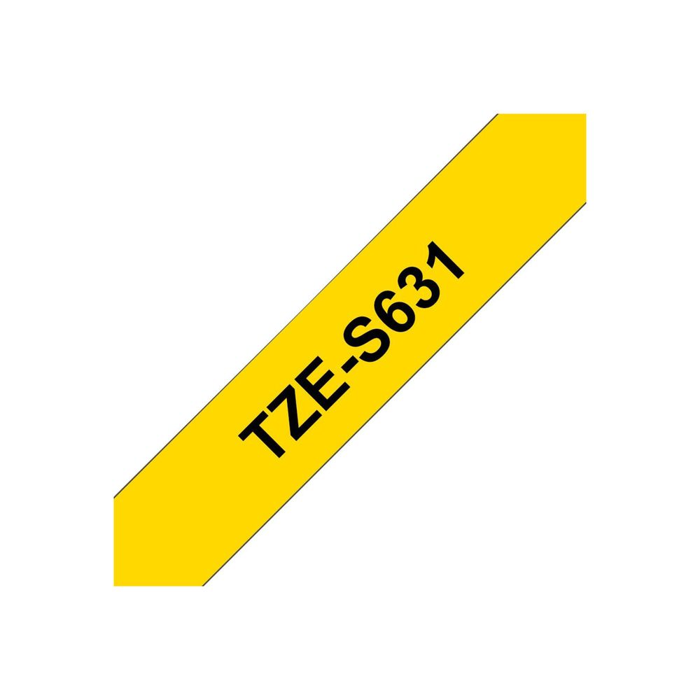 Brother laminated tape TZe-S631 - Black on white (TZES631)