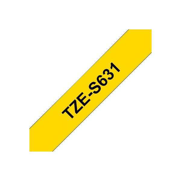 Brother laminated tape TZe-S631 - Black on white