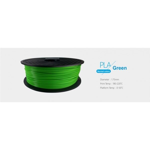 3D nyomtató filament 1,75 mm PLA zöld (3DFILAMPLA175G) (3DFILAMPLA175G)