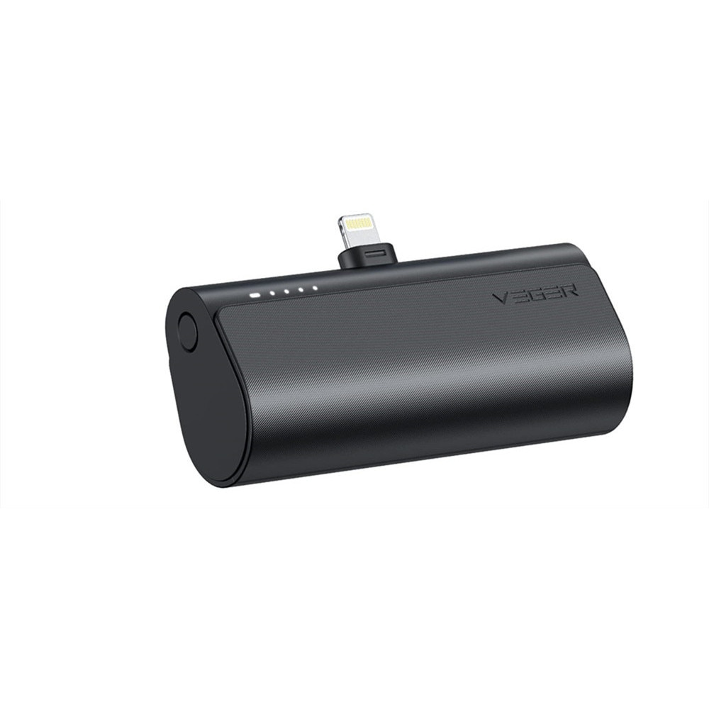 Veger V0556P Power Bank 5000mAh Lightning - Fekete (V0556P)