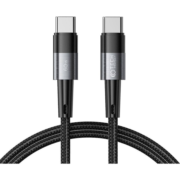 TECH-PROTECT ULTRABOOST KABEL TIP-C PD60W/3A 100CM SIVA ZA POLNJENJE