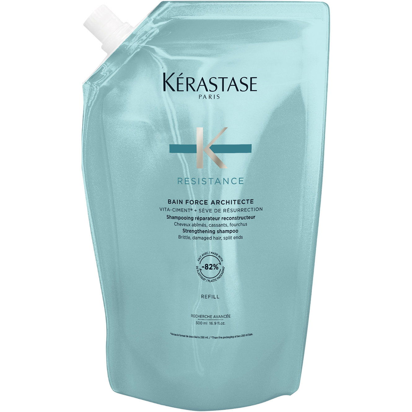 KÉRASTASE Resistance Bain Force Architecte Refill Pouch 500 ml (3474637079239)
