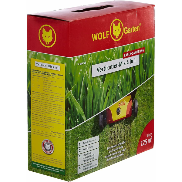WOLF GARTEN LAWN REGENERATION KIT 125 M2 4IN1 V-MIX 125