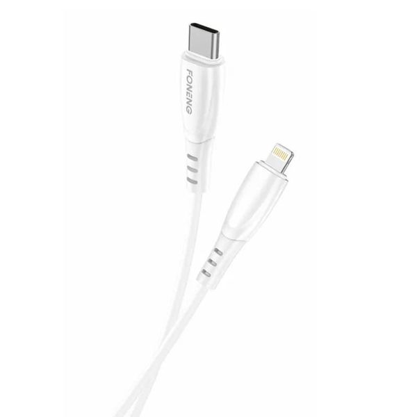 Cablu USB pentru Lightning Foneng X75, 3A, 1m (alb)