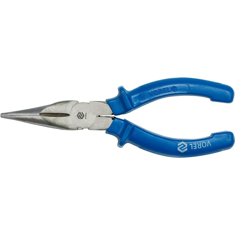 VOREL hosszúcsőrű fogó, egyenes, 200 mm (5906083400148)