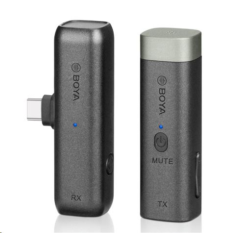 Boya BY-WM3U - bezdrátový mikrofon s 2.4G vysílačem, USB-C konektor