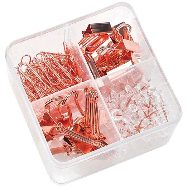 Deli Rose Gold asztali szögletes 171db kiegészítő készlet (DEL78551)