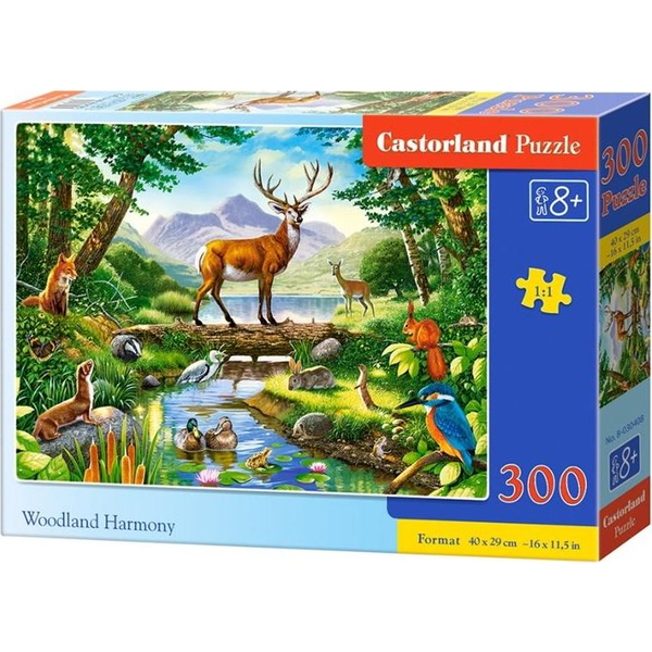 Castorland Woodland Harmony 300 pcs Puzzle 300 pz Animali