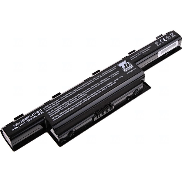 T6 Power for Acer Aspire 5750G series, Li-Ion, 11.1 V, 5200 mAh (58 Wh), black