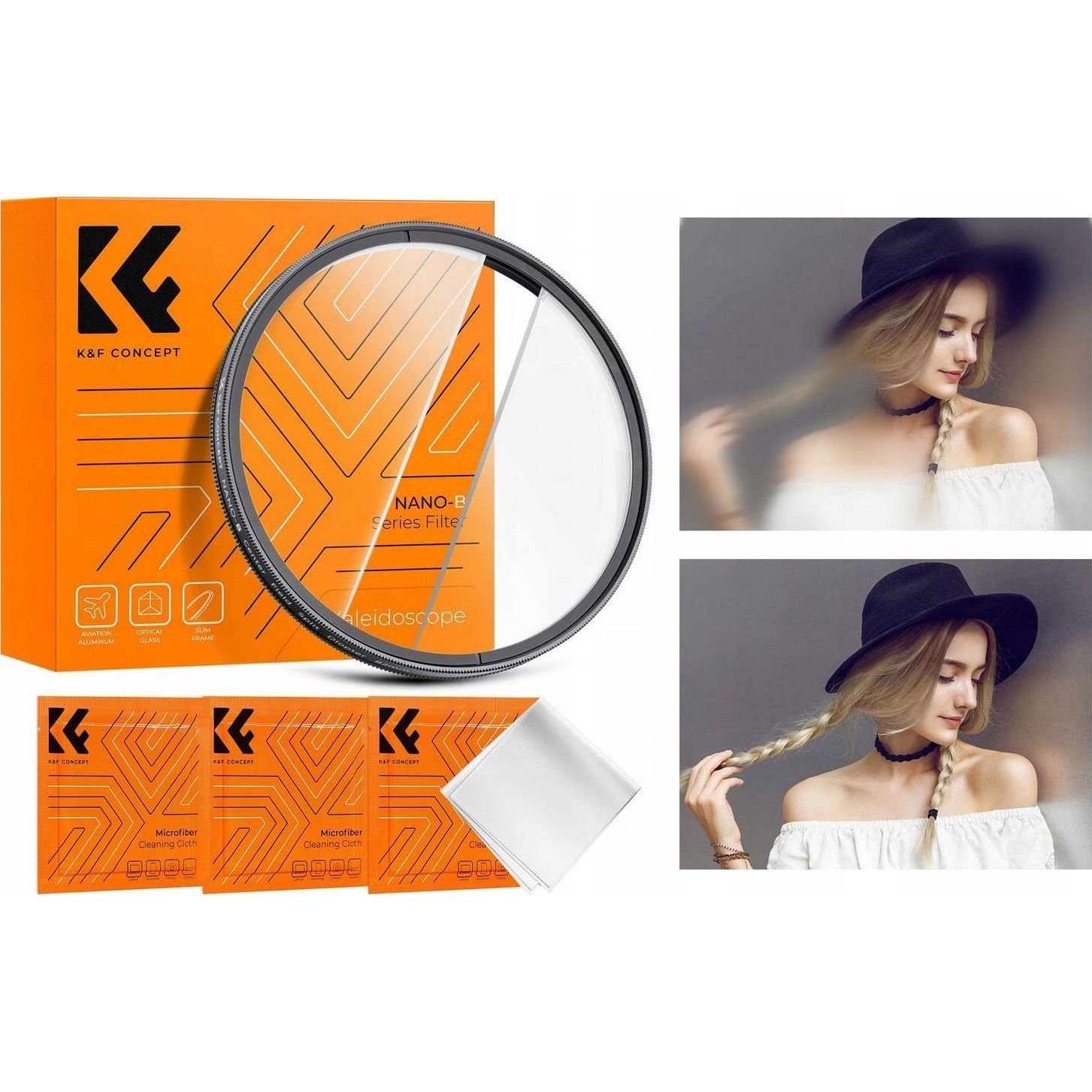 K&F Concept Nano-B Series Split Diopter, speciális hatás effekt szűrő, 82mm (SB9702)