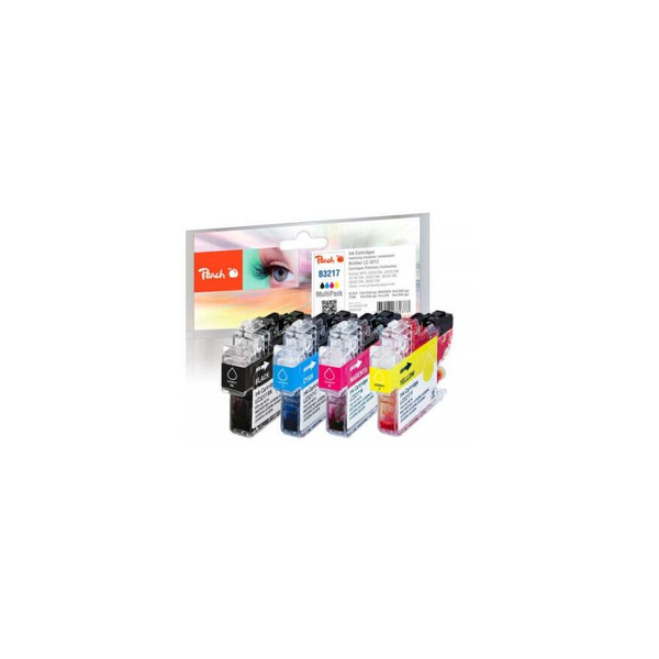 Peach PI500-238 inktcartridge 4 stuk(s) Zwart, Cyaan, Magenta, Geel