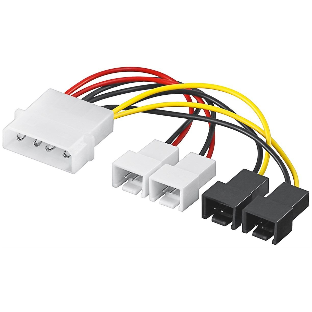 Goobay 1x 4pin - 2x2pin ventilátor adapter (93632)