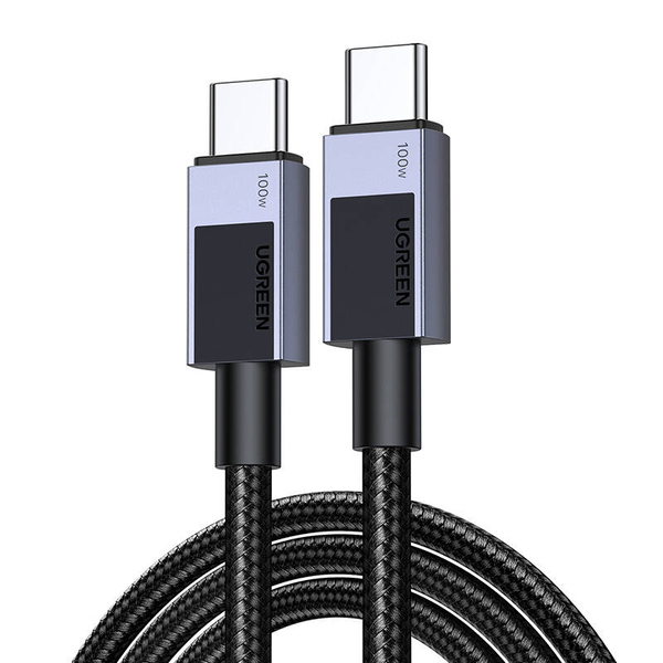 Ugreen L512 USB-C apa - USB-C apa Adat és gyorstöltő kábel 2m - Szürke