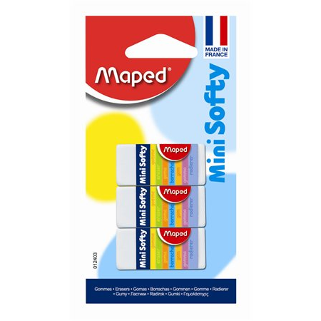 Maped Mini Softy radír ceruzához (3 db) (012403)