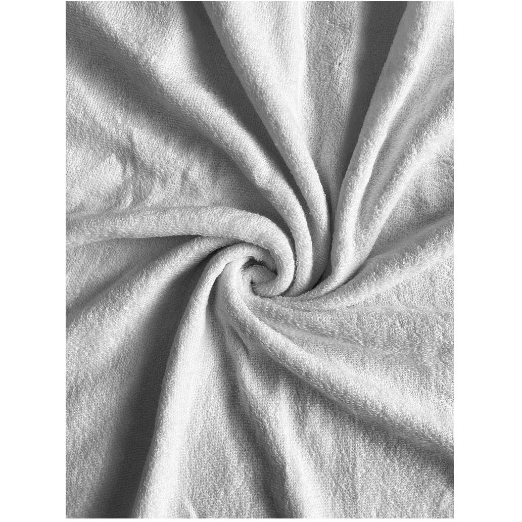 Kaptan Terry Lux crib sheet 70 × 140 cm white (5693225851-005)