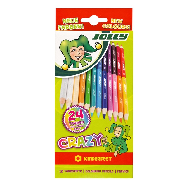 Jolly Superstick Crazy 12 db/24 szín kétvégű színesceruza készlet (3000-0503)