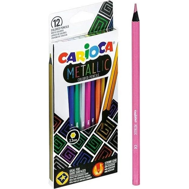 Metallic 12db-os szenes ceruza szett - Carioca (403461)