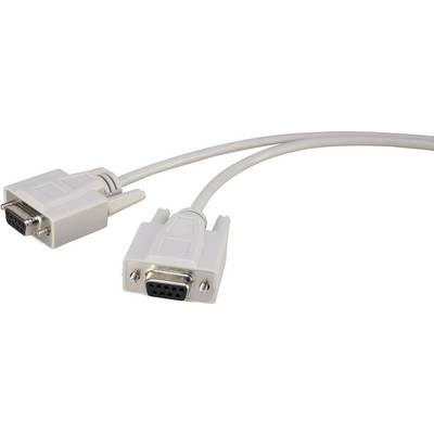 Soros csatlakozó kábel [1x D-SUB alj, 9 pól.- 1x D-SUB alj, 9 pól. ] 1,8 m szürke Renkforce (RF-4131726)