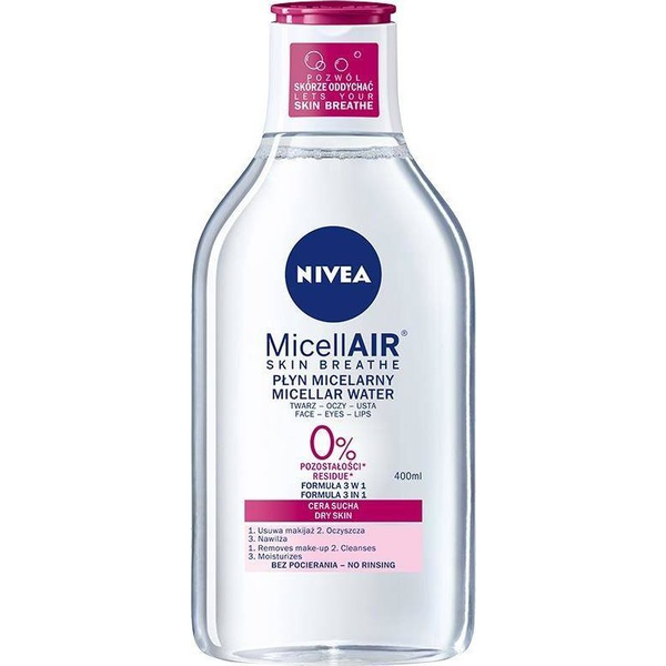 Nivea MicellAir Skin Breathe pielęgnujący płyn micelarny do cery suchej 400ml