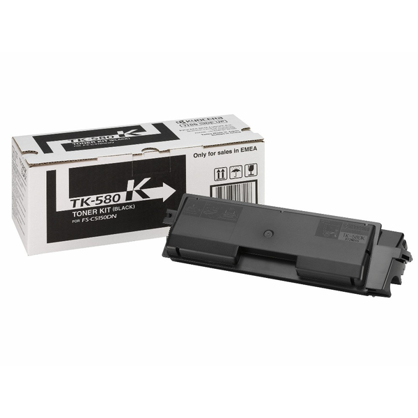 KYOCERA TK-580K tonerpatron 1 stk Original Sort