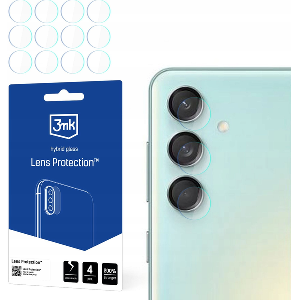 Hybridní Sklo 3MK pro Samsung Galaxy M55, 4 ks