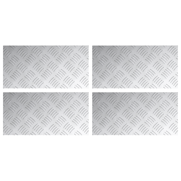 Alumínium Ellenőrző Lemezek 4 db Csúszásmentes 40x20 cm