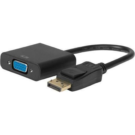 Adapter AV MicroConnect DisplayPort - D-Sub (VGA) czarny (DPVGA15CM)