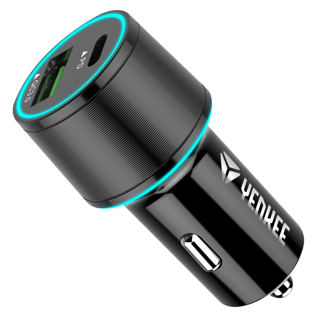 Yenkee YAC 2142 QC 3.0 és PD 18W USB autós töltő (YAC 2142)