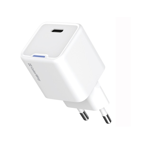 ColorWay 054PD USB-C Hálózati gyorstöltő 30W - Fehér (CW-CHS054PD-WT)
