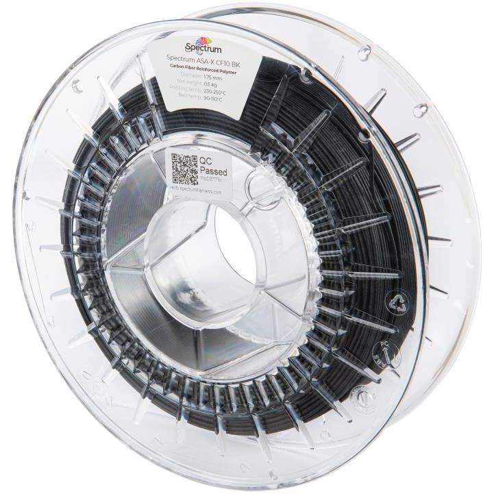Spectrum ASA-X CF10 1,75 mm, Black, 0,5 kg (80726)