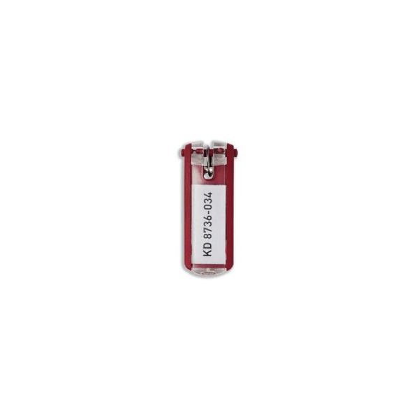 DURABLE Schlüsselanhänger Key Clip 6 Stück rot
