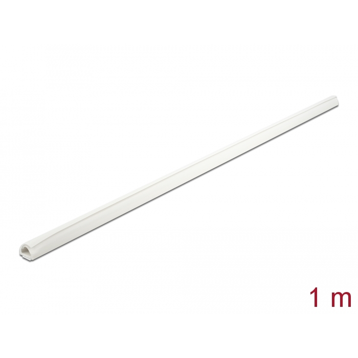 Delock Mini kábelcsatorna önzáró 12 x 12 mm - hossza 1 m fehér (20718) (20718)