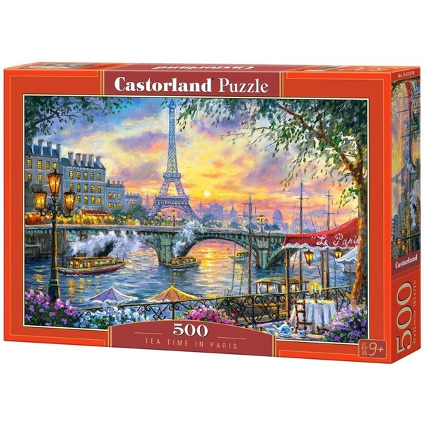 Castorland Tea Time in Paris Puzzle 500 pz Città