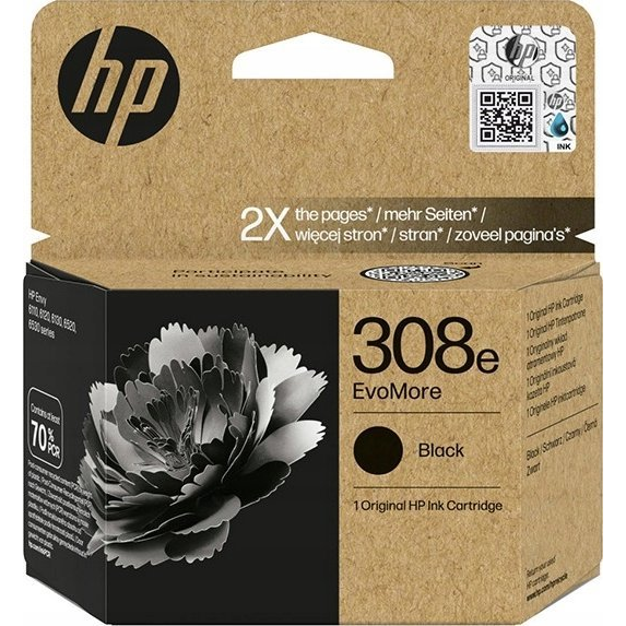 HP 308E Eredeti Tintapatron - Fekete (7FP22UE)
