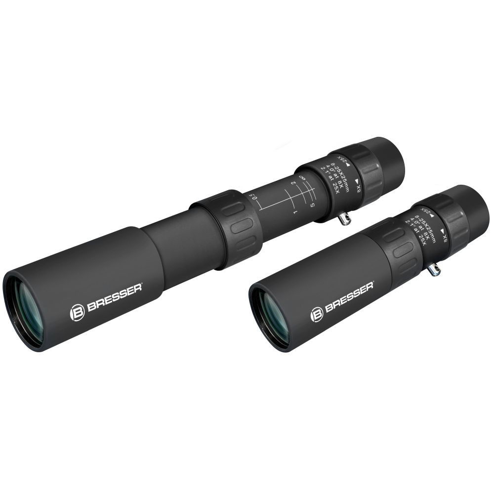 Bresser 8-25x25 Zoom Monokulár - Fekete (BRE1662525)