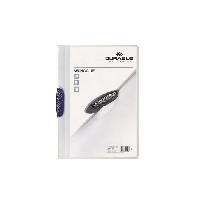 Durable Swingclip 30 A4 klipes gyorsfűző mappa - Sötétkék (226007)