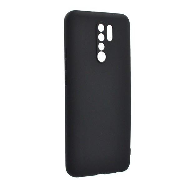 Szilikon telefonvédő (matt) FEKETE [Xiaomi Redmi 9] (5996457995356)